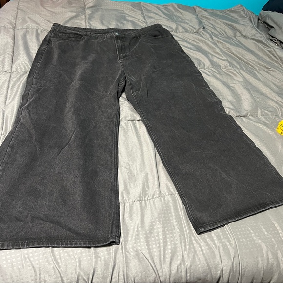 Shein Black Jeans Wide Leg Cotton Blend Women's Shein Size 4x Standard Size 2x - Picture 6 of 9